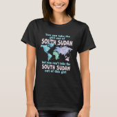 Proud Girl From South Sudan Relocation From South Tシャツ (正面)