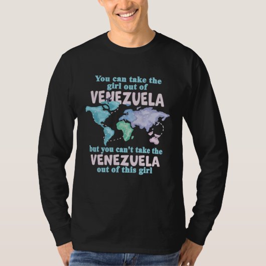 Proud Girl From Venezuela  Relocation From Venezue Tシャツ (正面)