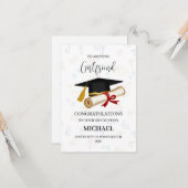 Proud Girlfriend Graduation Personalized カード (正面/裏面インサイチュ)