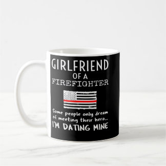 Proud Girlfriend Of A Firefighter Thin Red Line US コーヒーマグカップ