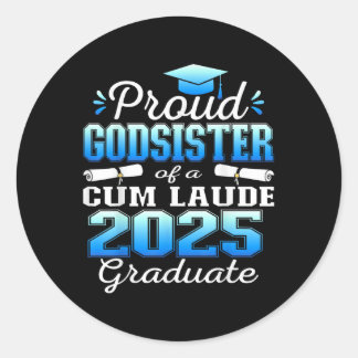 Proud Godsister Of 2025 Cum Laude Graduate Cl Of 2 ラウンドシール