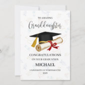 Proud Granddaughter Graduation Personalized カード (正面)