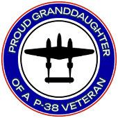 Proud Granddaughter of a P-38 Veteran Tシャツ