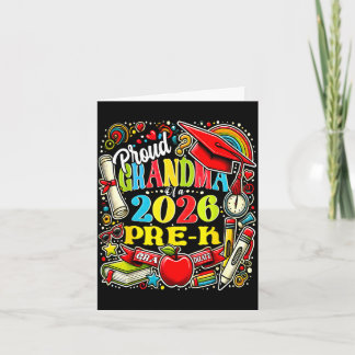 Proud grandma of 2026 pre-k graduate mothers day カード