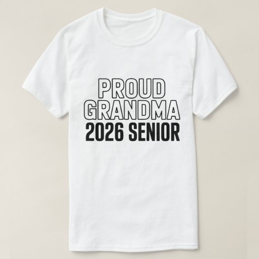 Proud Grandma of a 2026 Football Senior Class Tシャツ (デザイン正面)
