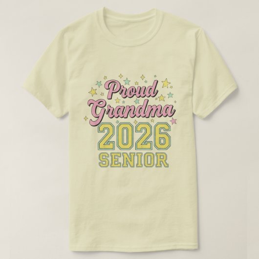 Proud Grandma of a 2026 Football Senior Class Tシャツ (デザイン正面)