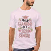 Proud Grandma of a 2026 Senior Graduation Floral Tシャツ (正面)