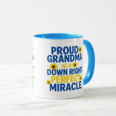 Proud Grandma of a Down Right Perfect Miracle マグカップ (正面右)