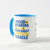 Proud Grandma of a Down Right Perfect Miracle マグカップ (正面左)