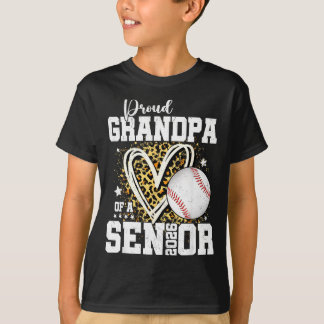 Proud Grandpa Of A 2026 Senior Baseball Graduation Tシャツ