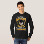 Proud Grandpa Of A Baseball Senior 2024 Graduation Tシャツ (正面フル)