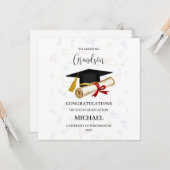 Proud Grandson Graduation Personalized カード (正面/裏面インサイチュ)