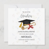 Proud Grandson Graduation Personalized カード (正面)