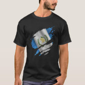 Proud Guatemalan Root Torn Ripped Guatemala Flag Tシャツ (正面)