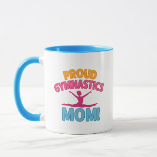 Proud gymnastics mom マグカップ