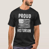 Proud Historian Profession American Flag Premium Tシャツ (正面)