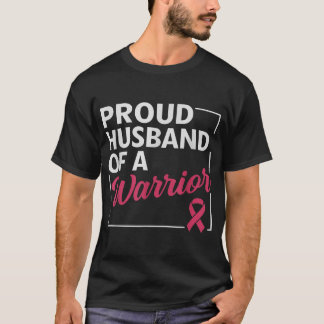 Proud Husband Of Warrior Breast Cancer Awareness  Tシャツ