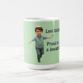 Proud Jewish Kid - Cute & Soft Watercolor コーヒーマグカップ (中央)