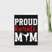 Proud Karate Mom Karate Mother Karate Mama カード (正面)