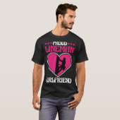 Proud Lineman Girlfriend Lineman Linemen Boyfriend Tシャツ (正面フル)