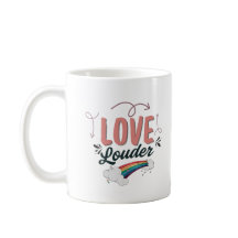 Proud & Loud LGBTQ Rainbow Coffee Mug Pride Gift