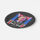 Proud Maga American Trump Won 2024 Inaguration Day ペーパープレート (アングル)