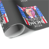 Proud Maga American Trump Won 2024 Inaguration Day ラッピングペーパー (ロールコーナー)