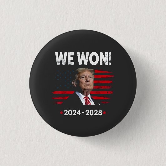 Proud Maga President Trump Won Inaguration Day  缶バッジ (正面)