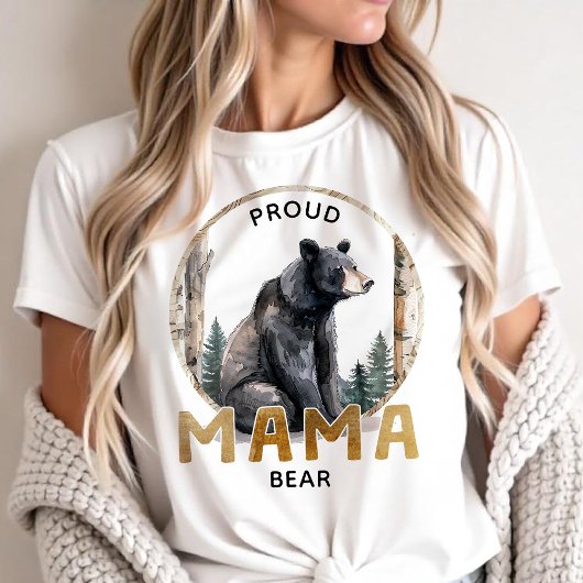 Proud Mama Bear Woodland Adventure Shirt Tシャツ