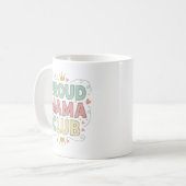Proud Mama Club Mug | Ceramic Coffee Cup  コーヒーマグカップ (正面左)