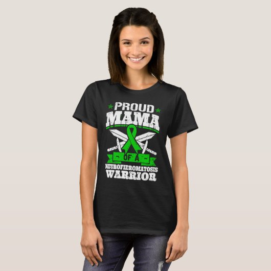 Proud Mama Of A Neurofibromatosis Warrior Awarenes Tシャツ (正面フル)