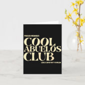 Proud Member Cool Abuelos Club Like A Dad But Cool カード (黄色い花)