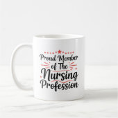  Proud Member Nursing Artistic Personalized Gift コーヒーマグカップ (左)