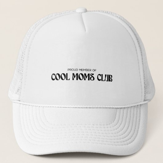 proud member of cool moms club キャップ (正面)