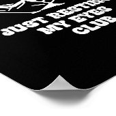 Proud Member Of Just Resting My Eyes Club Dad Fath ポスター (角)