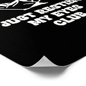 Proud Member Of Just Resting My Eyes Club Dad Fath ポスター (角)
