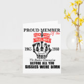 Proud Member Of The 1965-1980 Generation X Bad Gen カード (黄色い花)