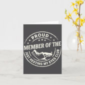 Proud Member Of The Just Resting My Eyes Club  カード (黄色い花)
