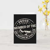 Proud Member Of The Just Resting My Eyes Club Dad  カード (黄色い花)