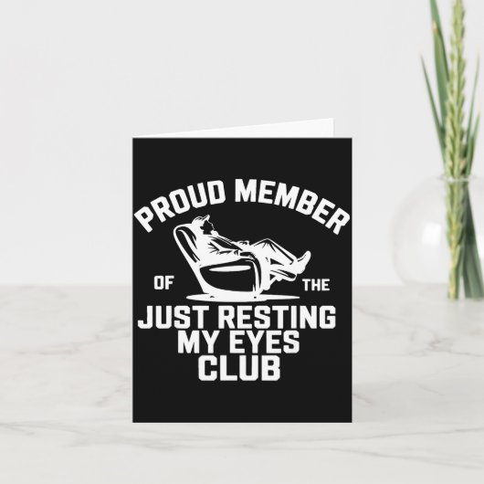 Proud Member Of The Just Resting My Eyes Club Fath カード (正面)