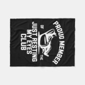 Proud Member Of The Just Resting My Eyes Club Fath フリースブランケット (正面(横))