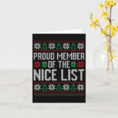 Proud Member Of The Nice List  カード (黄色い花)