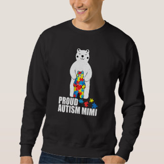 Proud Mimi Bear Autism Awareness Puzzle Piece Fami スウェットシャツ