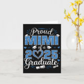 Proud Mimi Of A Cl Of 2025 Graduate 2025 Senior Mi カード (黄色い花)
