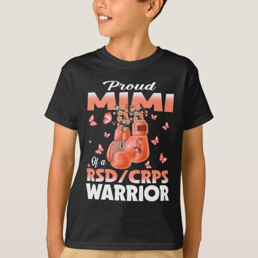 Proud Mimi Of A Rsd Crps Warrior Awareness Boxing Tシャツ (正面)