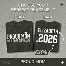 PROUD MOM ・2026年卒業おめでとう 名入れ卒業記念