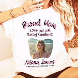 Proud MoM 2026 and still White Custom Photo Tシャツ