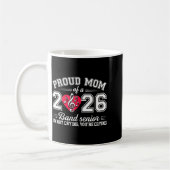 Proud Mom Of A 2026 Band Senior Music Gift  コーヒーマグカップ (左)