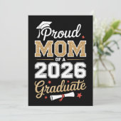 Proud Mom Of A 2026 Graduate Class Of Graduation 案内状 (スタンド正面)