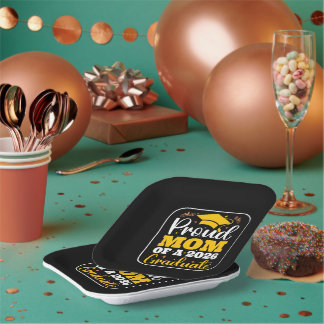 Proud Mom Of A 2026 Personalized Graduation Mother ペーパープレート